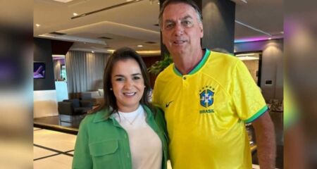 Adriane Lopes e Jair Bolsonaro
