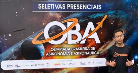 Luís Fernando vai participar das Olimpíadas Internacionais de Astronomia e Astronáutica