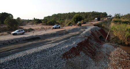 Obras seguem em ritmo acelerado na rodovia