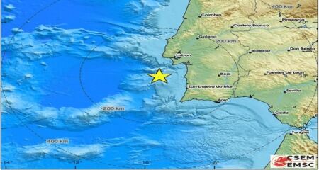Portugal testemunhou um abalo sísmico de 5,3 na escala de Richter às 5h e 11 minutos desta segunda-feira (26/8)