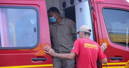 Militar foi socorrido pelos próprios companheiros