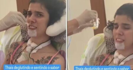 Em sessão com a fonoaudióloga, Thais Medeiros sentiu sabor de caldo de carne por meio de um gelo