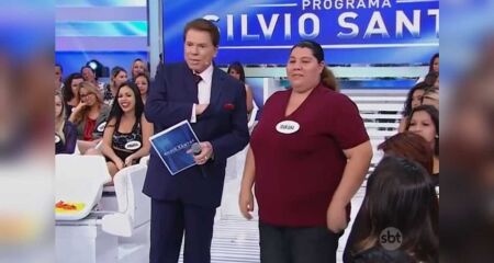 Mariana Kemp teve oportunidade de participar de brincadeira no programa do apresentador em 2014