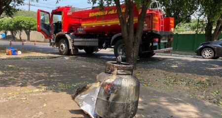 Botijão foi retirado do local 