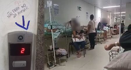 "Local está com fama de abandonado", diz filha que viu pai deixado em um corredor