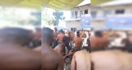 Imagens mostram os militares festejando durante o expediente no quartel. Caso ocorreu no Rio de Janeiro