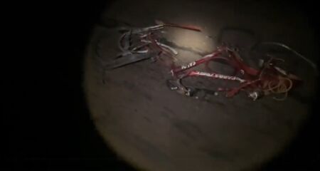 Bicicleta ficou totalmente destruída