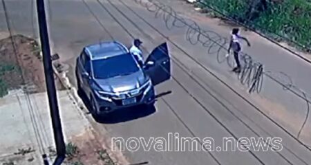 Suspeito parou o carro ao lado de criança 