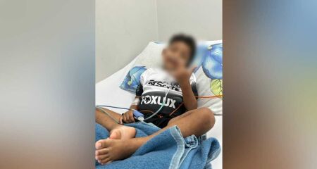 Menino estava há 4 dias internado no CRS Tiradentes e precisava de ambulância para ser levado ao Hospital Regional