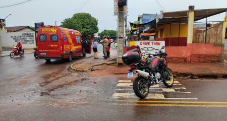 A ocorrência contou com a presença de motossocorristas do Corpo de Bombeiros