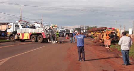 Acidente interditou pista da BR-163 no Itamaracá