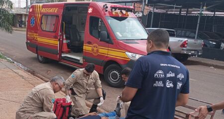 Acidente ocorreu na Rua Azulão, na Nhanhá 