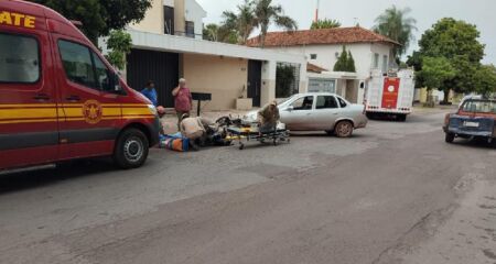 O acidente ocorreu na Rua Firmo de Matos