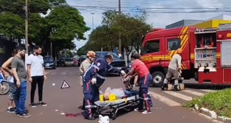 Idoso foi socorrido por equipes do Samu e Corpo de Bombeiros