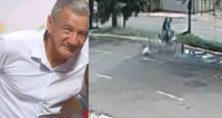 Homem ficou desacordado após ser atingido pela motocicleta