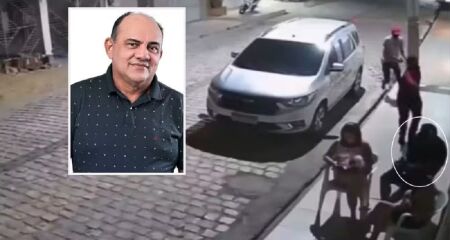 Criminosos chegaram em uma motocicleta e dispararam nove vezes