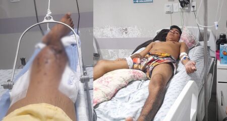 Thiago está internado no hospital desde o dia 11 novembro, após sofrer um acidente de moto