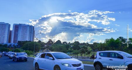 Previsão é sol e chuva