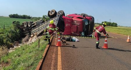 Motorista seguia sentido Dourados a Campo Grande, quando perdeu o controle de direção