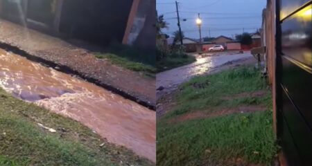 Rua do Jardim Macaúba ficou intransitável