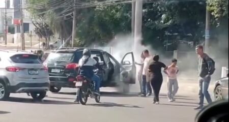 Não há informações sobre o que teria causado o princípio de incêndio