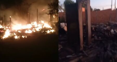 Doações para reconstruir a casa estão sendo recolhidas pelo morador