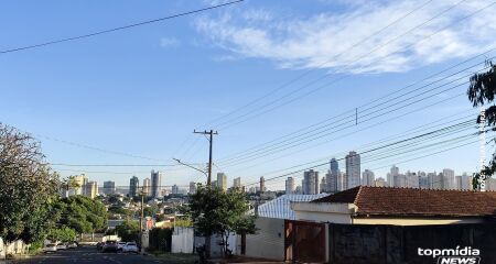Em Campo Grande são previstas mínimas entre 20°C e 22°C e máximas entre 31°C e 33°C