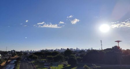 Em Campo Grande é prevista mínima de 19°C e máxima de 28°C