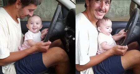 Jo&atilde;o compartilhava momentos felizes ao lado da filha antes de matar Sophie estrangulada