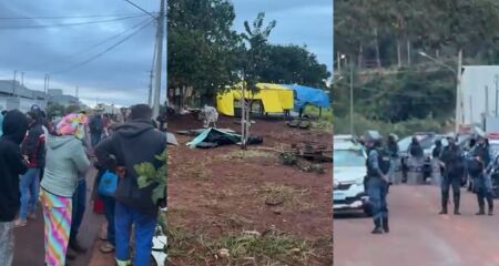 Famílias afirmam que foram agredidas e tiveram barracos destruídos mesmo após acordo verbal com servidores da prefeitura