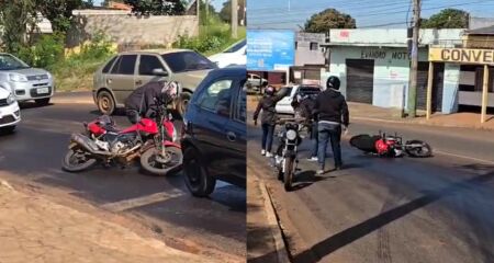 Pelo menos dois pilotos caíram e até motoristas precisaram ter força no braço para não rodar na pista