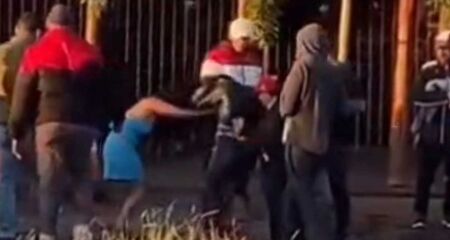 Mulheres brigaram em frente de boate no Guanandi