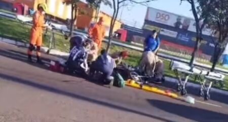 Acidente na Consul Assaf Trad nesta segunda-feira 