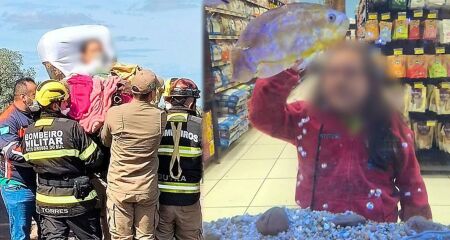 A pequena foi socorrida em estado grave após o acidente