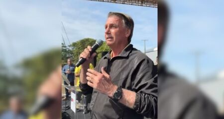 Ex-presidente discursou ao lado do governador Tarcísio de Freitas em feira em Presidente Prudente