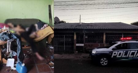 Casa onde o idoso foi encontrado morto