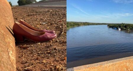 Pares de sapatos e carro da vítima foram encontrados próximo da ponte