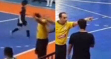 Agressão ocorreu durante semifinal da Copa Redman Sub-9, na frente das crianças e torcedores