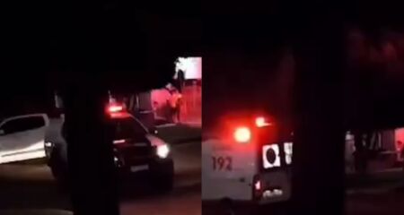 Acidente de trânsito foi registrado na noite desta quarta-feira (18) no cruzamento das ruas Vicente de Brito e Targino de Souza