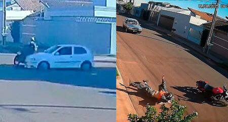 Vítima foi arremessada contra lixeira e teve o osso da perna trincado