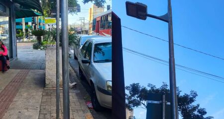 Comerciantes reclamam da situação e diz que já salvaram até crianças que se escoraram e levaram choque