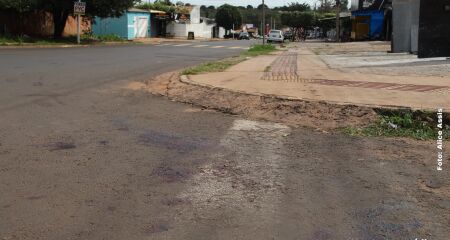 Local onde Haroldo foi atacado por dois atiradores