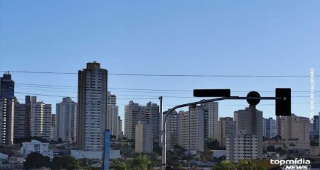 Frio com sol em Campo Grande