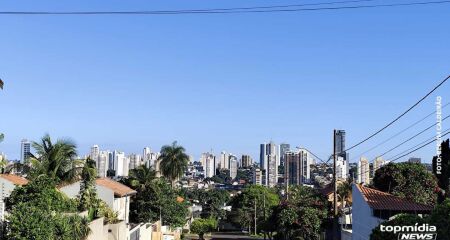 Em Campo Grande a mínima prevista é de 16°C e máxima de 26°C