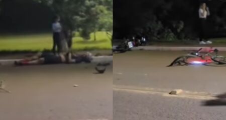 O acidente aconteceu na noite de ontem