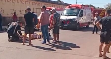 Os dois foram socorridos e levados para unidades de saúde