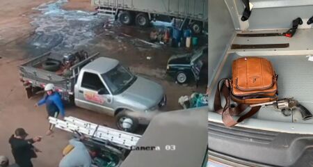 O suspeito já havia descartado a arma, mas ela foi localizada pelas autoridades