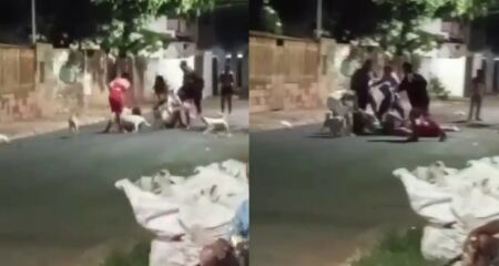 A confusão aconteceu durante a noite de sábado, no Bairro Tiradentes