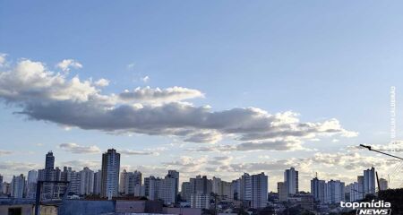 Em Campo Grande é prevista mínima de 17°C e máxima e 27°C