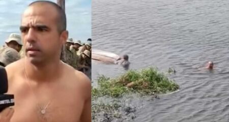 O militar estava de folga e passeava com a família quando ocorreu o incidente